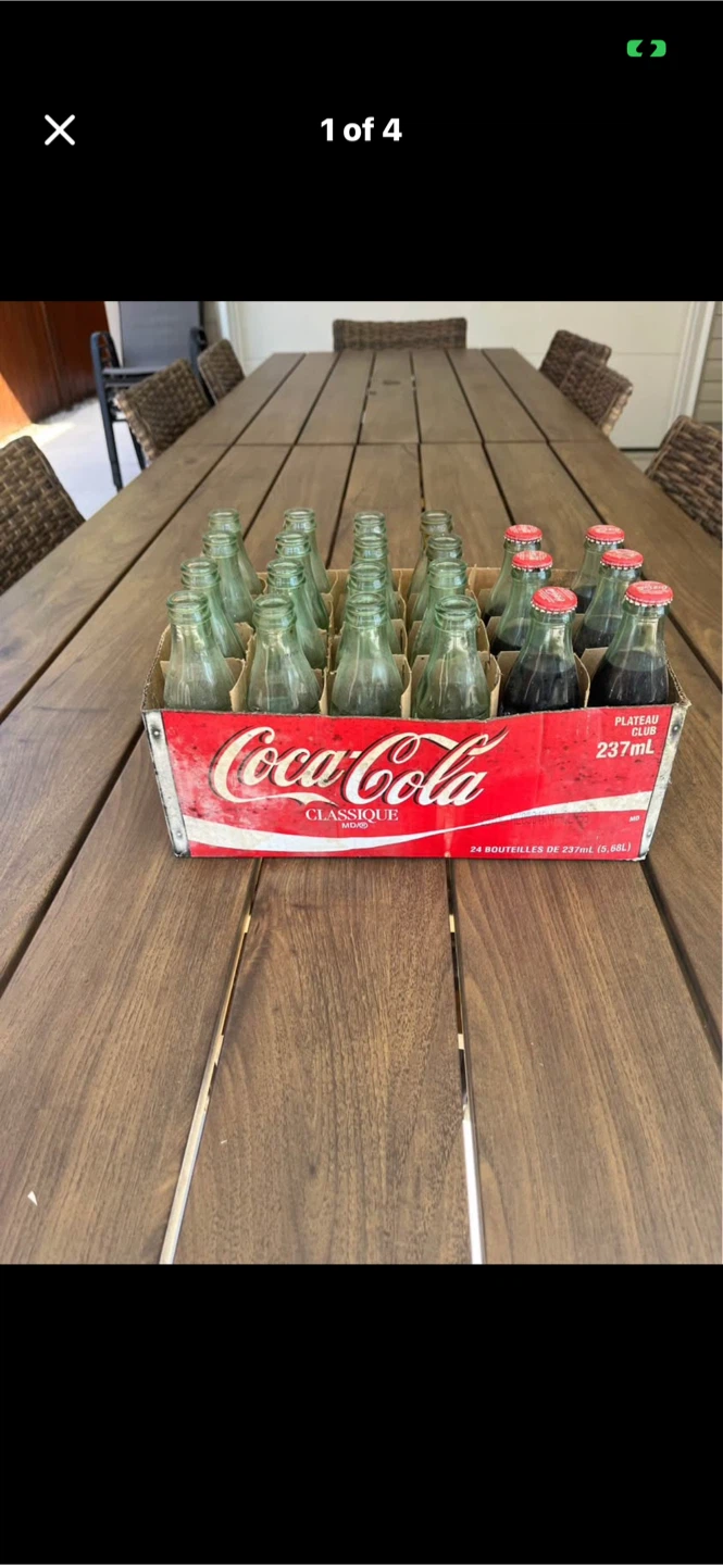 Vintage Coca-Cola Classic Bottles Crate