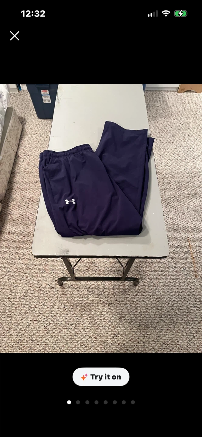 Under Armour Navy Blue Track Pants