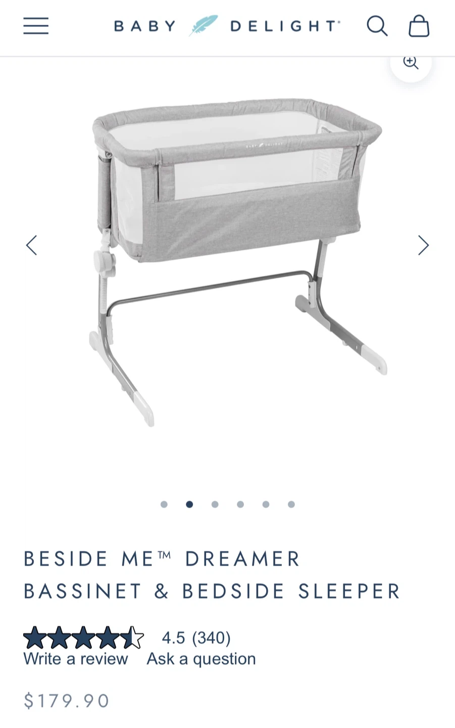 BESIDE ME™ DREAMER BASSINET & BEDSIDE SLEEPER - photo 3