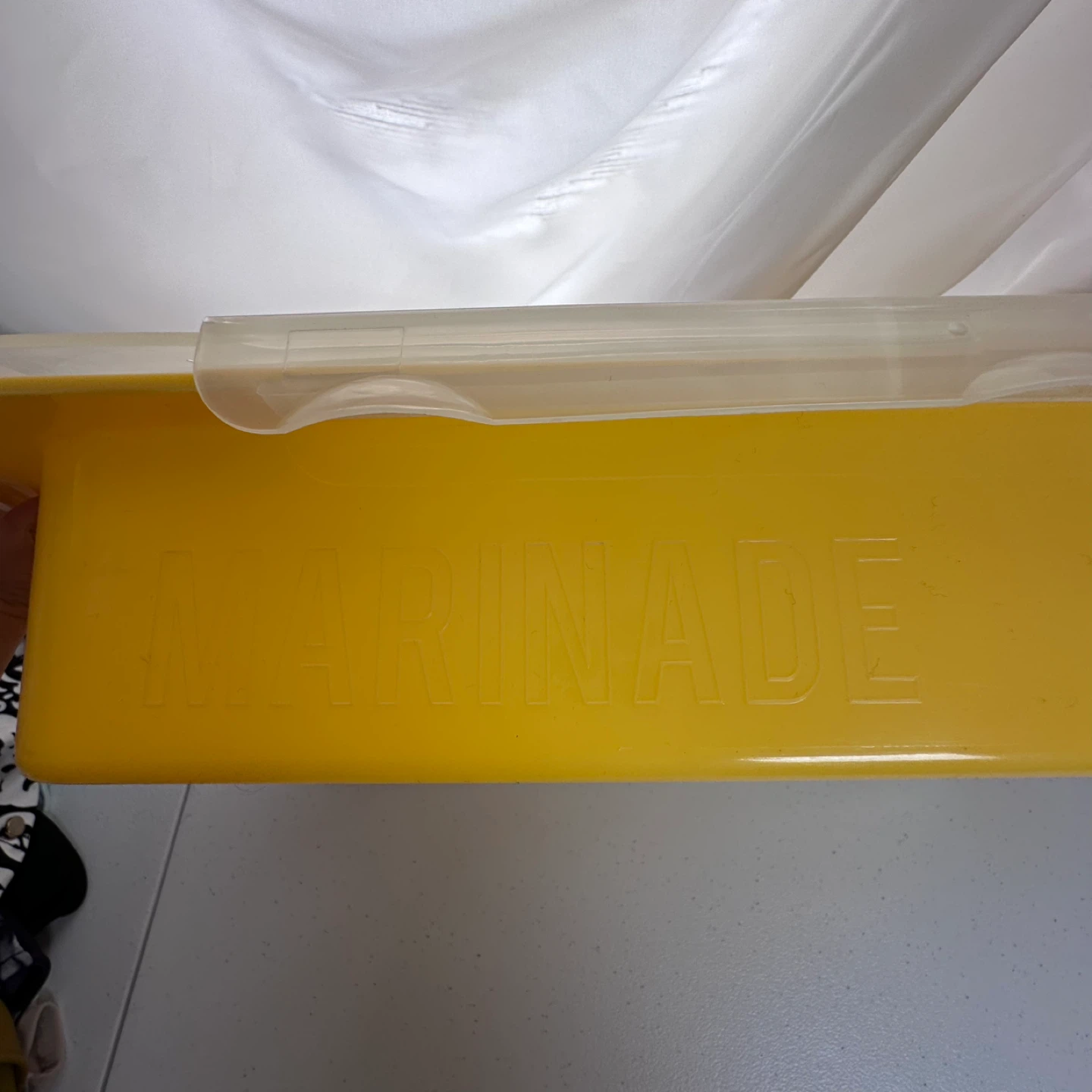 Marinade Tray and Snap Lid Set Yellow Party BBQ - photo 2