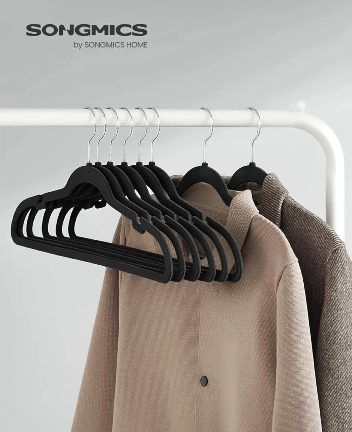 SONGMICS 40 Pack Black Velvet Hangers - photo 3