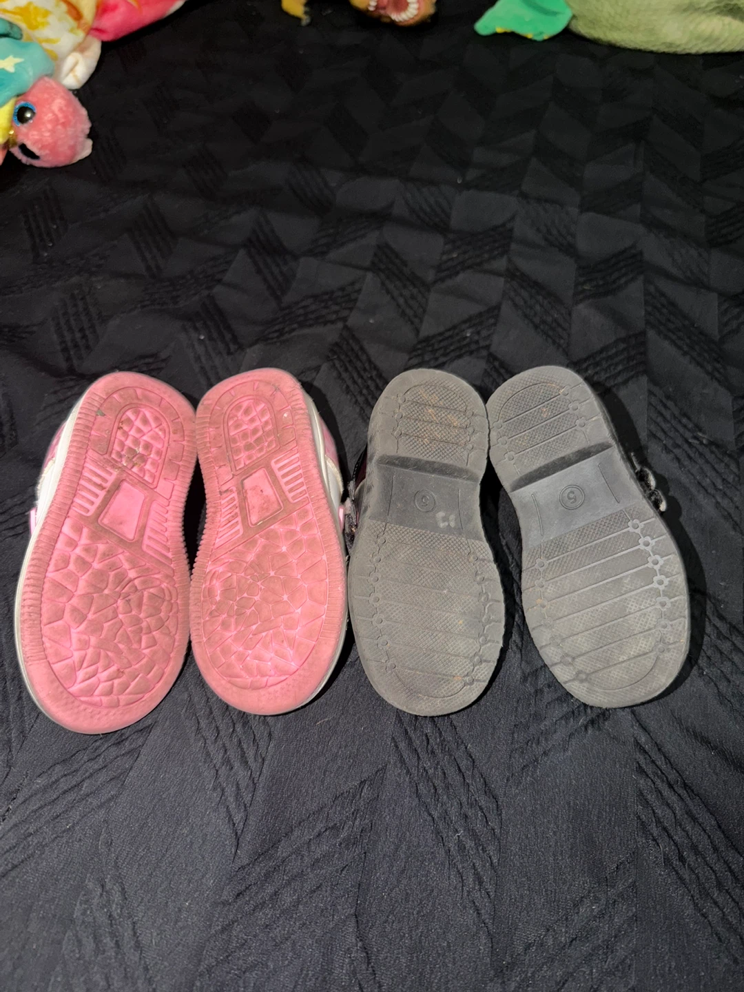 2 Pairs of Girls' Shoes - White Sneakers & Black Mary Janes - photo 2