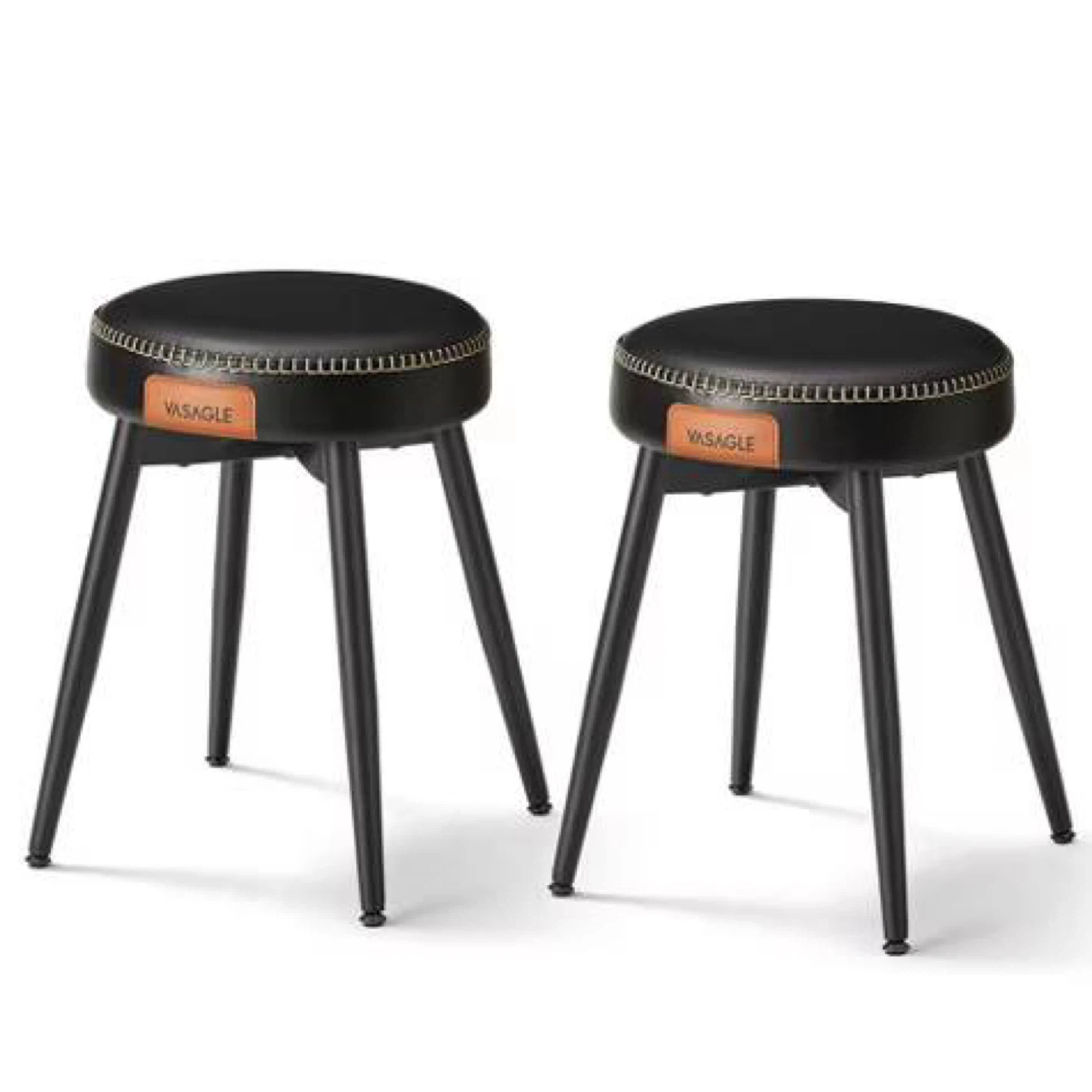 VASAGLE EKHO Dining Chairs / Stools Set of 2 – Black