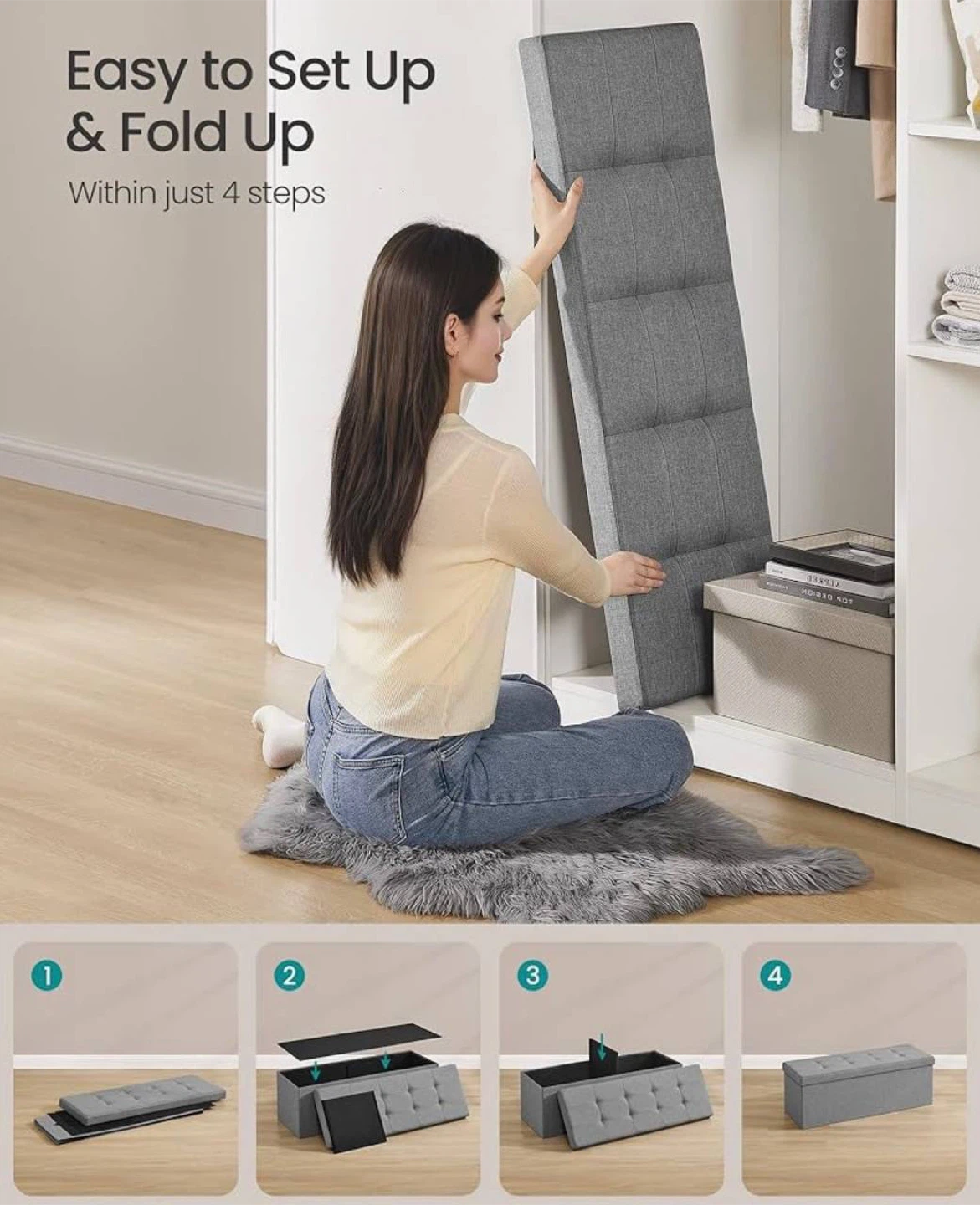 Storage Ottoman Bench - photo 5