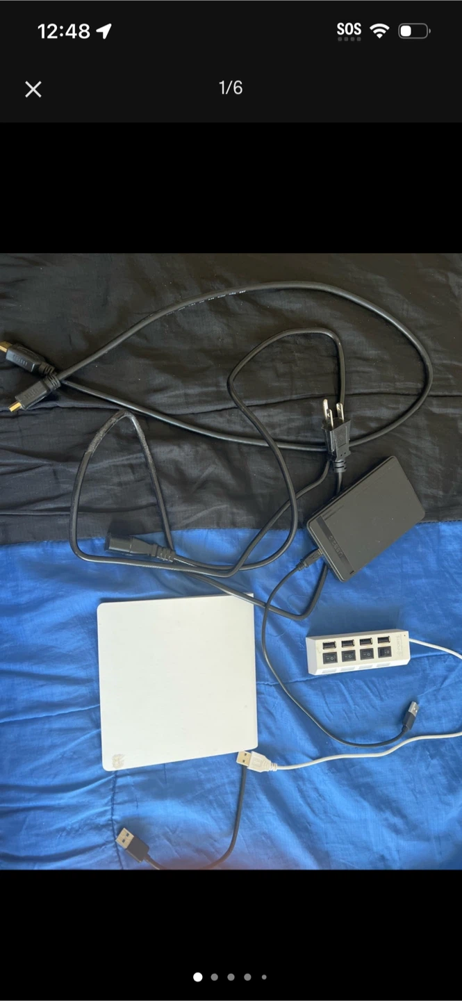 80GB External Hard Drive & USB Hub Bundle