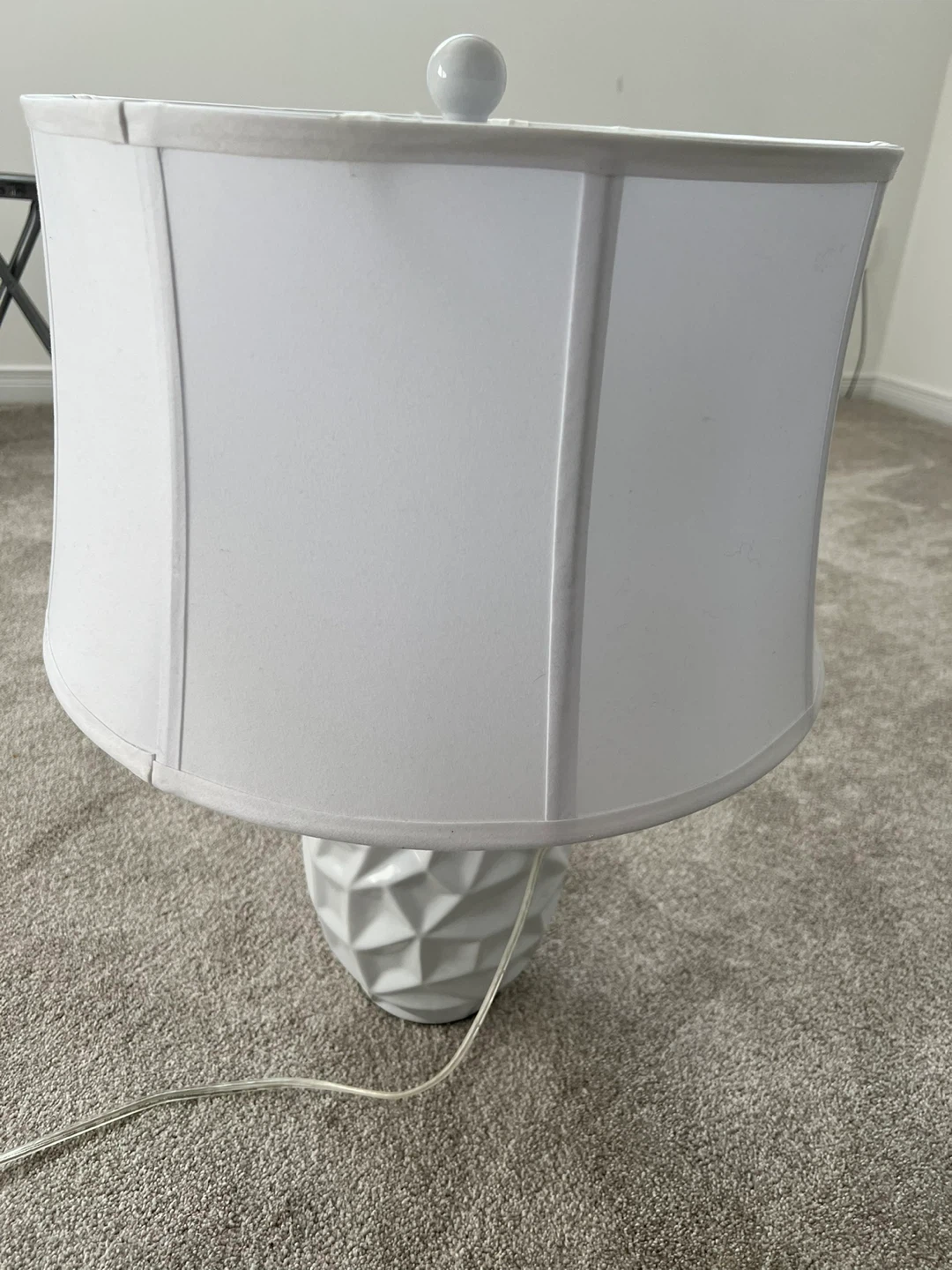 White Geometric Table Lamp ikea