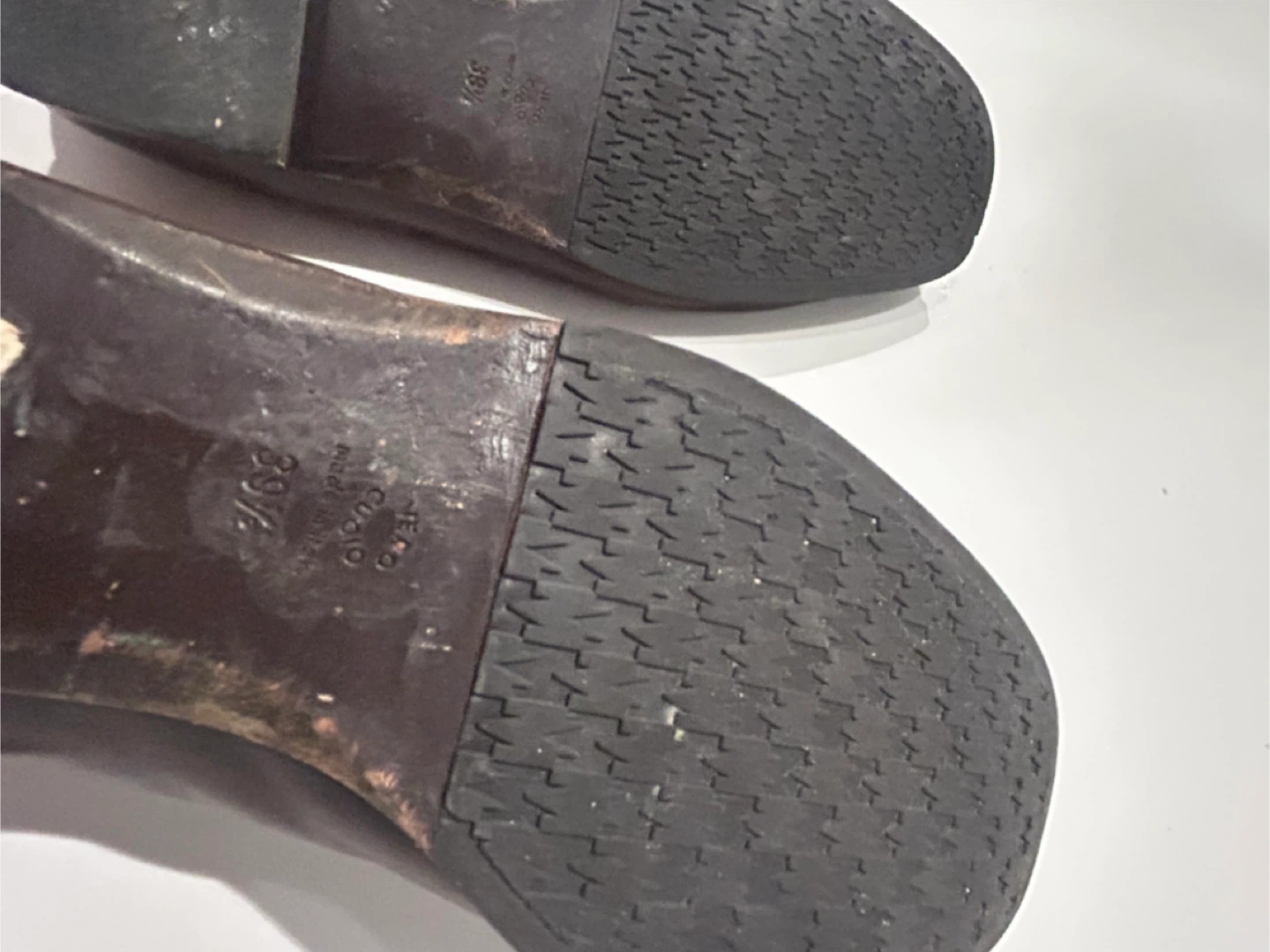 Max Mara real Italian leather dark brown loafers - photo 5