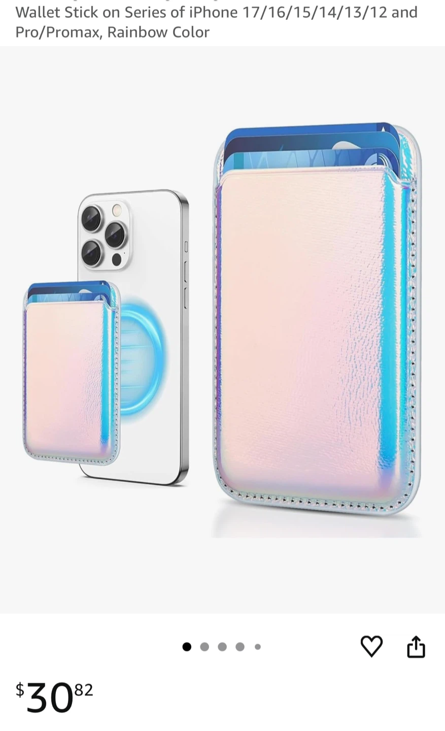 Magnetic iPhone Card Holder