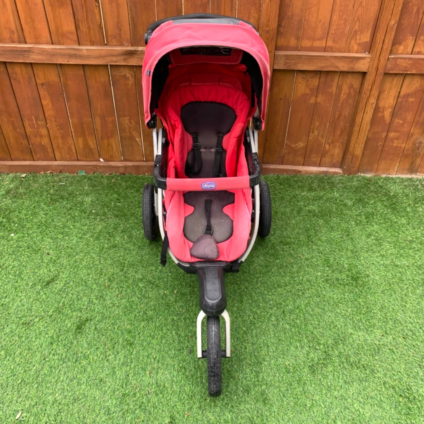 Chicco Jogging Stroller Baby Stroller 3 Wheel Red Jogger - photo 3