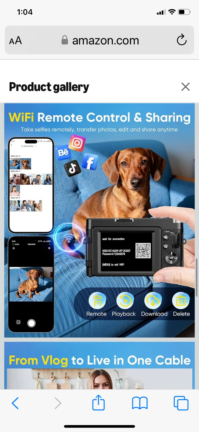 Big Sale- 4K Digital Camera with 16x Zoom and Flip Screen - photo 5