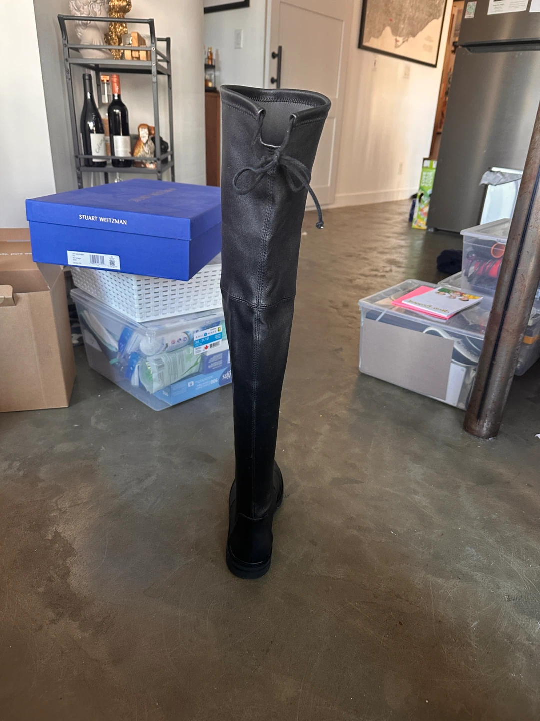 Stuart Weitzman Lowland Over-the-Knee Boots Black Size 8.5 - photo 3