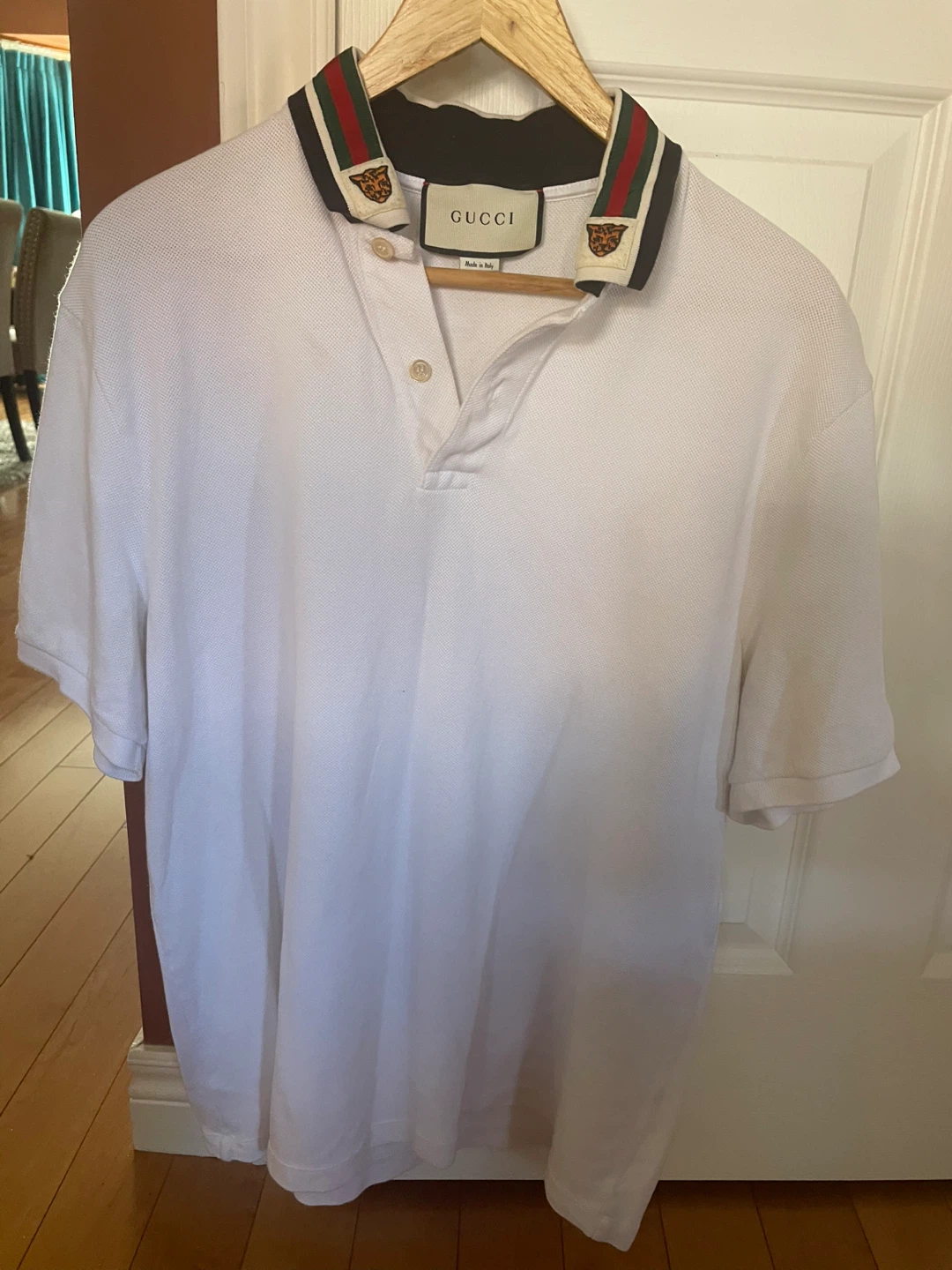 GUCCI White Polo Shirt