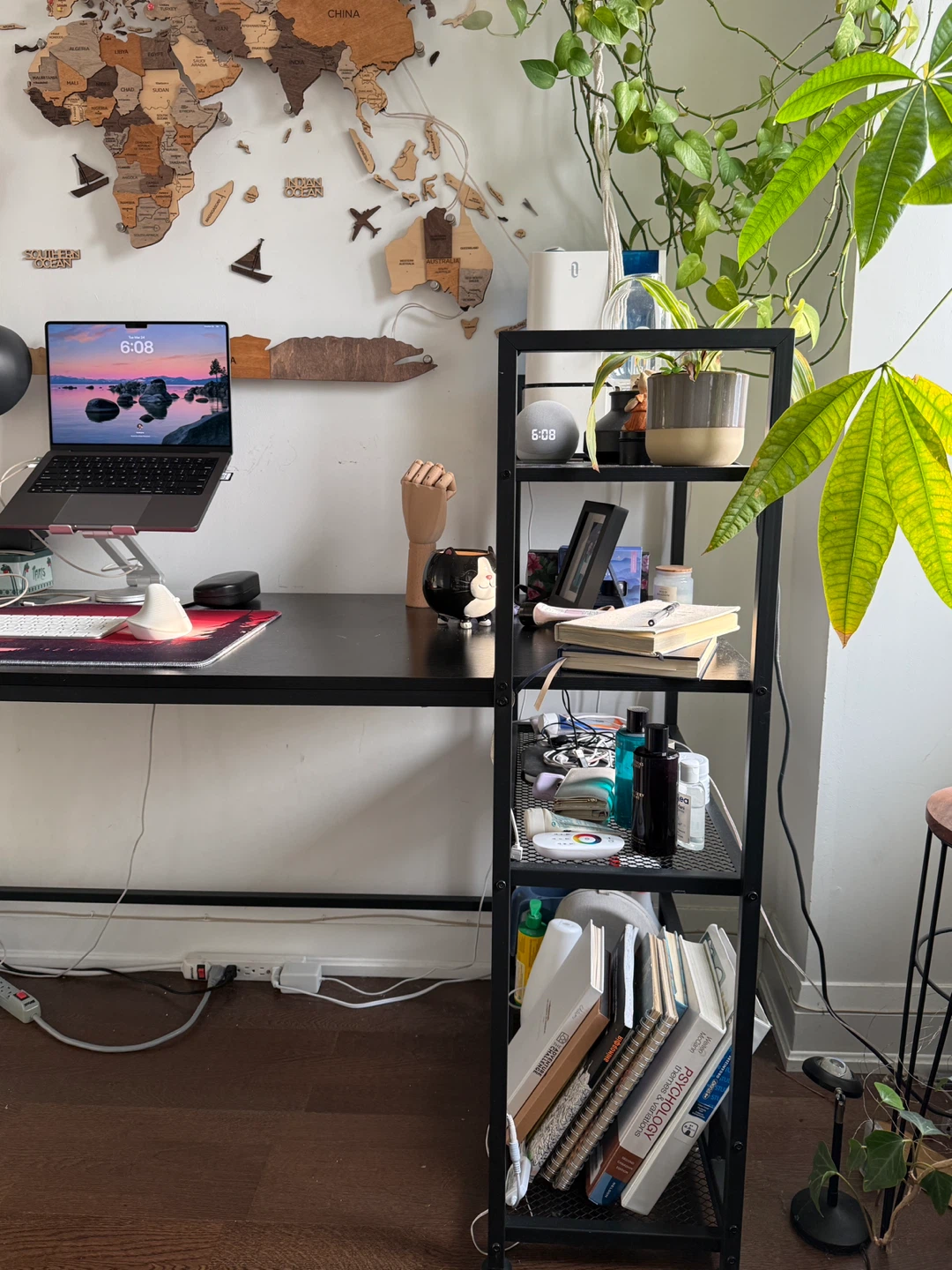 63” Desk with Built-in Shelf Unit - photo 2