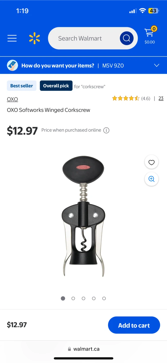 NEW! OXO SoftWorks Winged Corkscrew