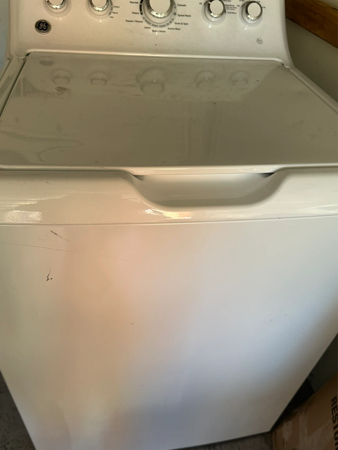 GE White Top Load Washing Machine