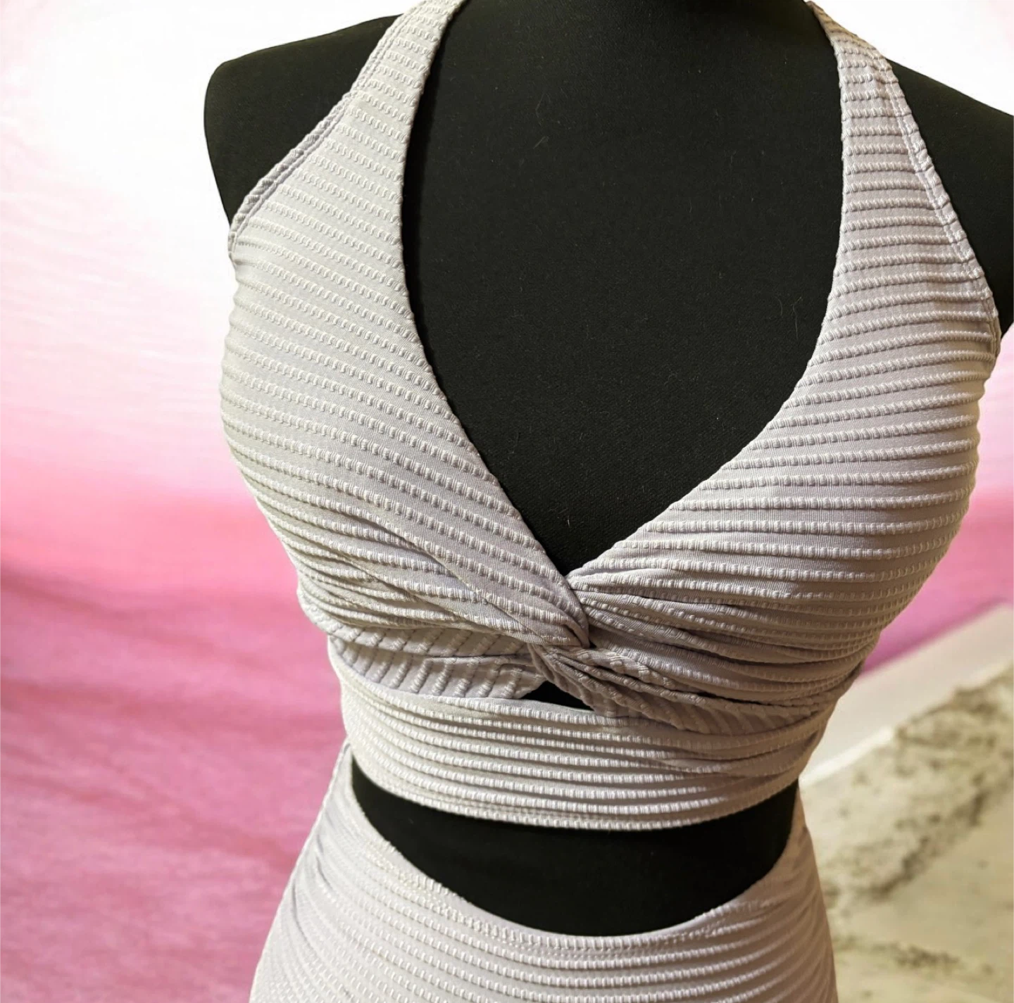 Light Purple Textured Bikini Set - Size S - photo 4