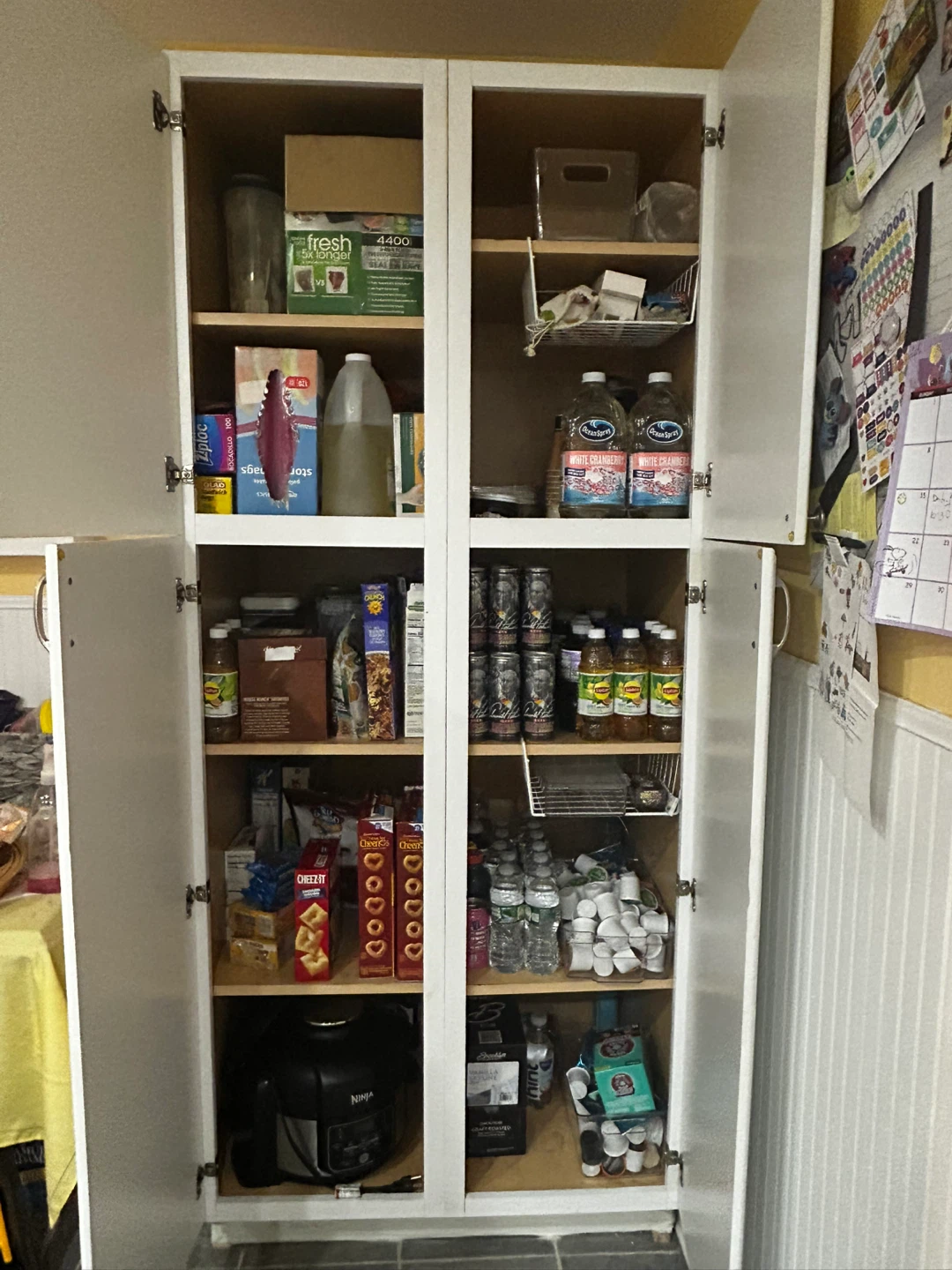 White Pantry Cabinets 🥕 (Set of 2) – Tall Storage - photo 3