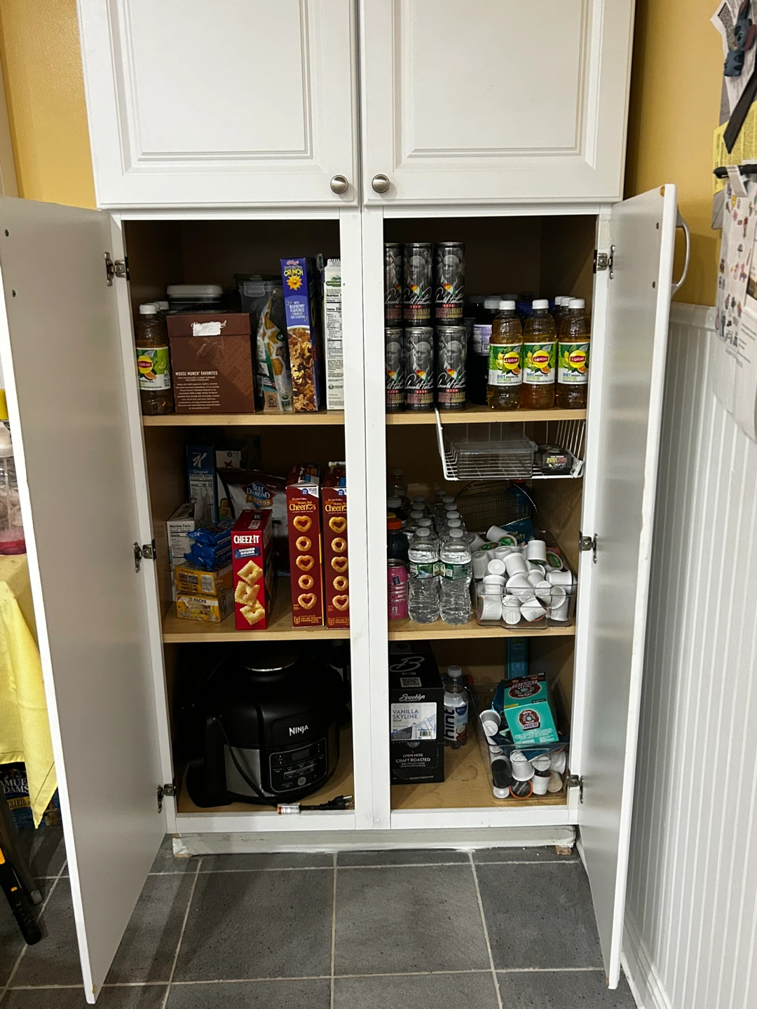 White Pantry Cabinets 🥕 (Set of 2) – Tall Storage - photo 2