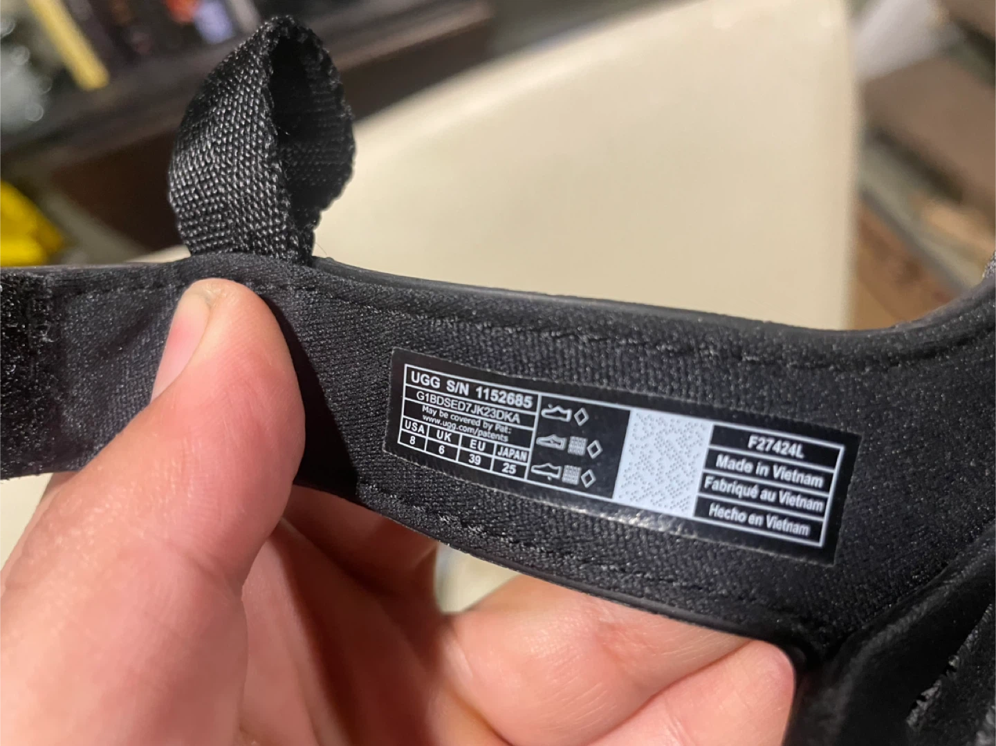 UGG Black Adjustable Strap Sandals - photo 2