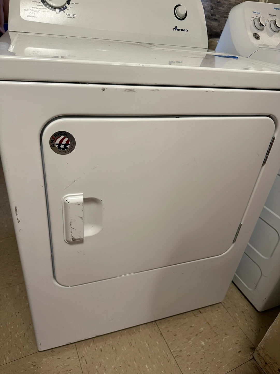 Amana White Electric Dryer