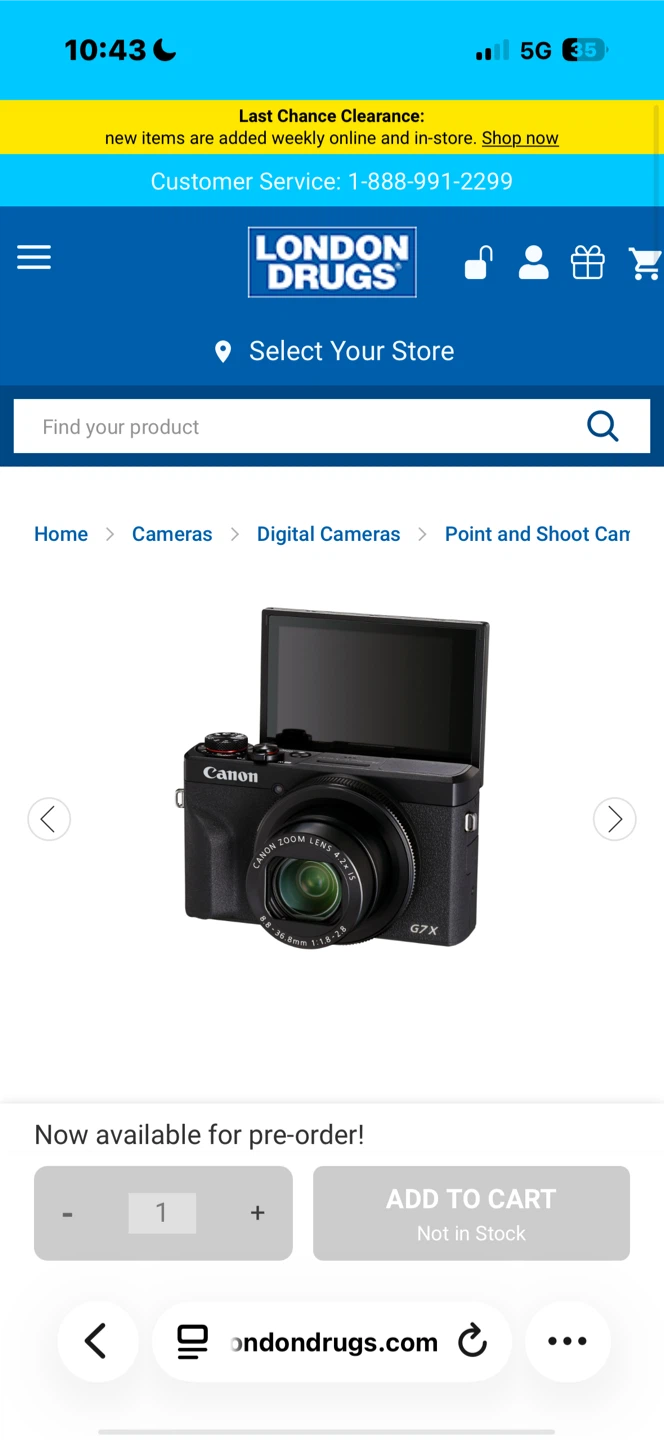 Canon PowerShot G7 X Mark III - Black