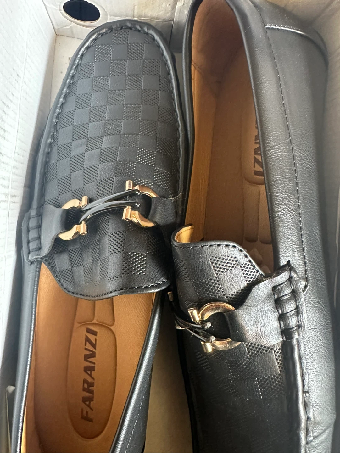 FARANZI Men's Black Loafer Shoes - Size 10