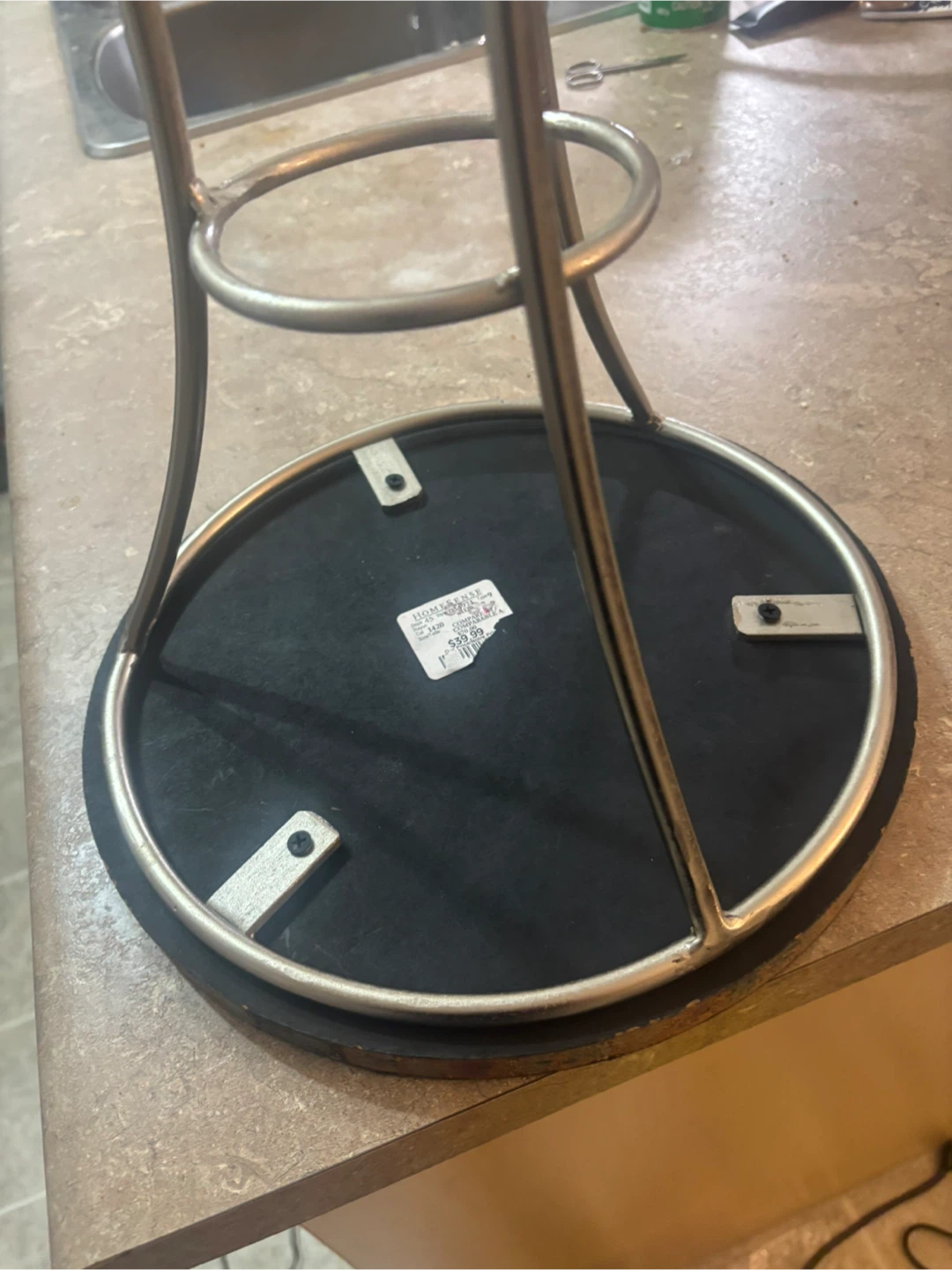 Mosaic Top Round Accent Table - photo 2