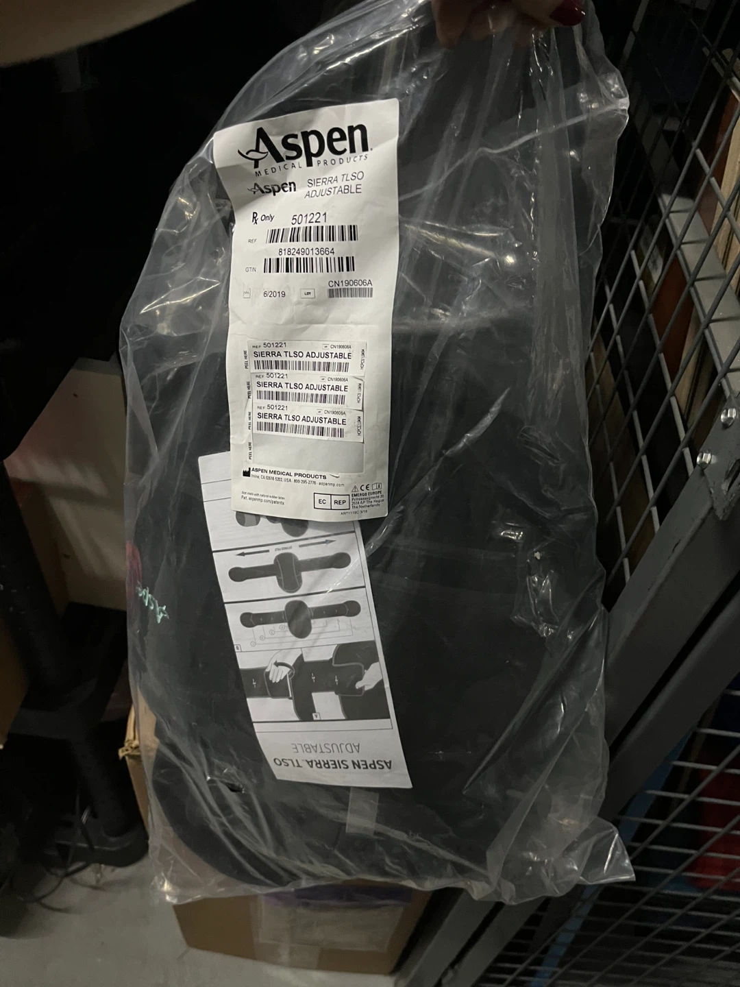 Aspen Sierra TLSO 464 Adjustable Back Brace - photo 2