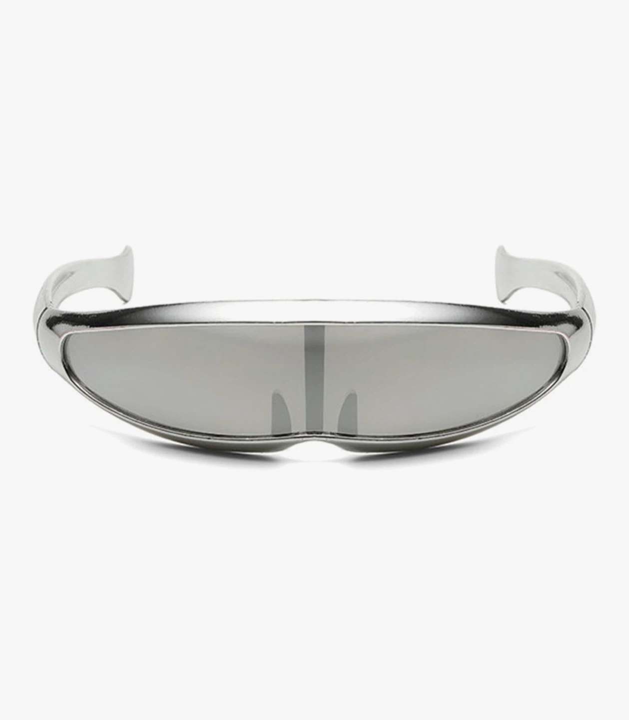 Futuristic Cyclops Visor Sunglasses Mirrored