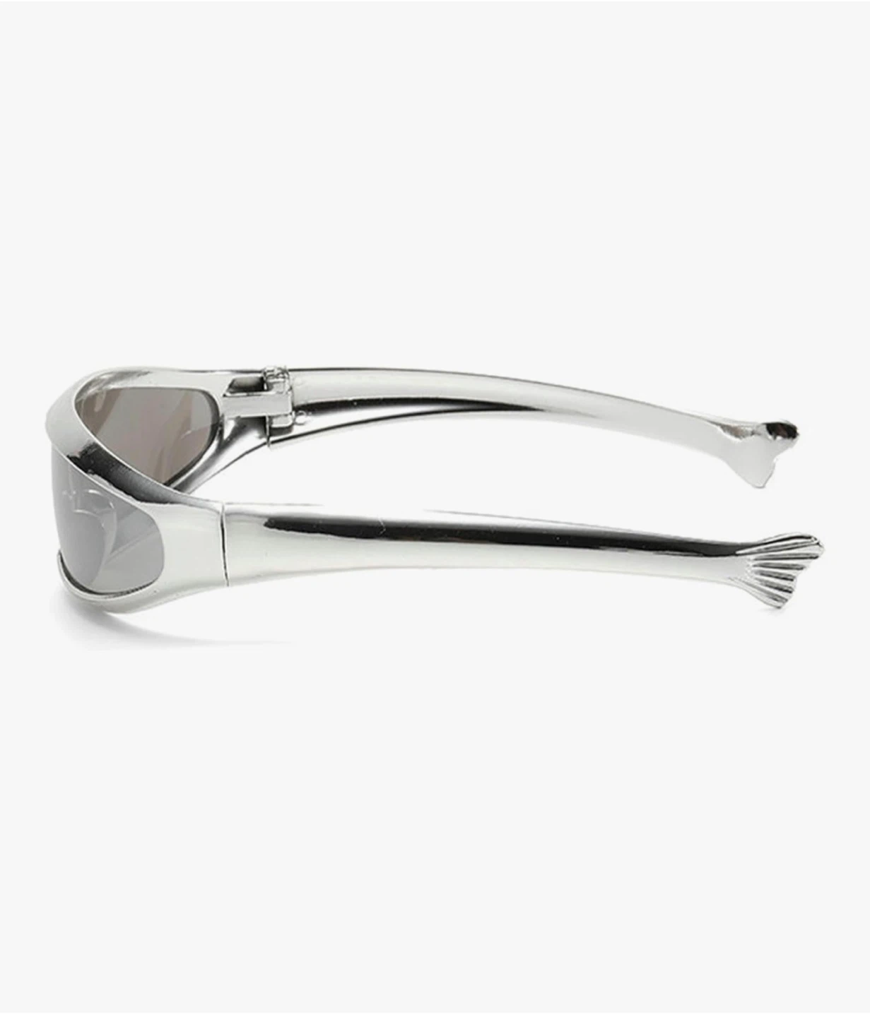 Futuristic Cyclops Visor Sunglasses Mirrored - photo 3