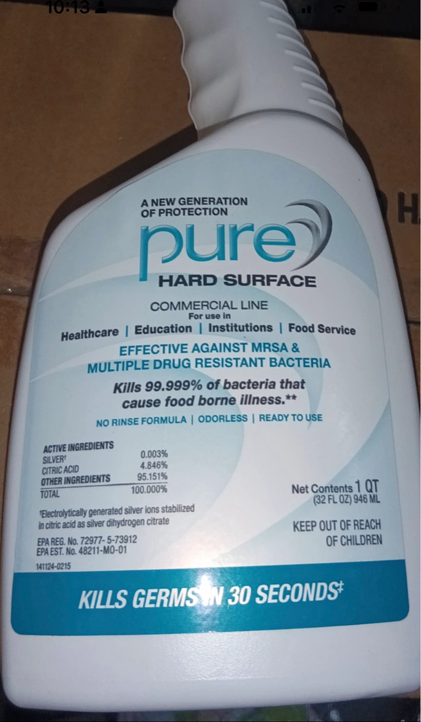 Pure Hard Surface Disinfectant Cleaner - 32 oz Bottle - photo 2