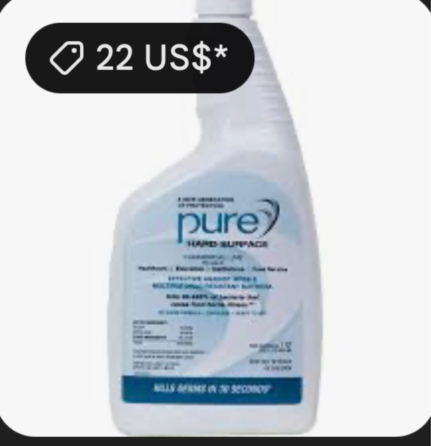 Pure Hard Surface Disinfectant Cleaner - 32 oz Bottle - photo 4