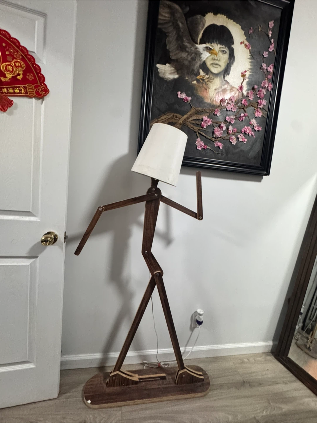 Articulated Wooden Floor Lamp - photo 2