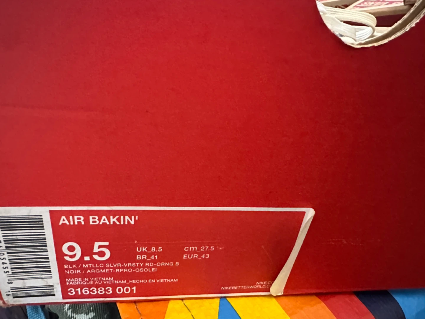 Nike Air Bakin' Men's Shoes Size 9.5 - photo 2