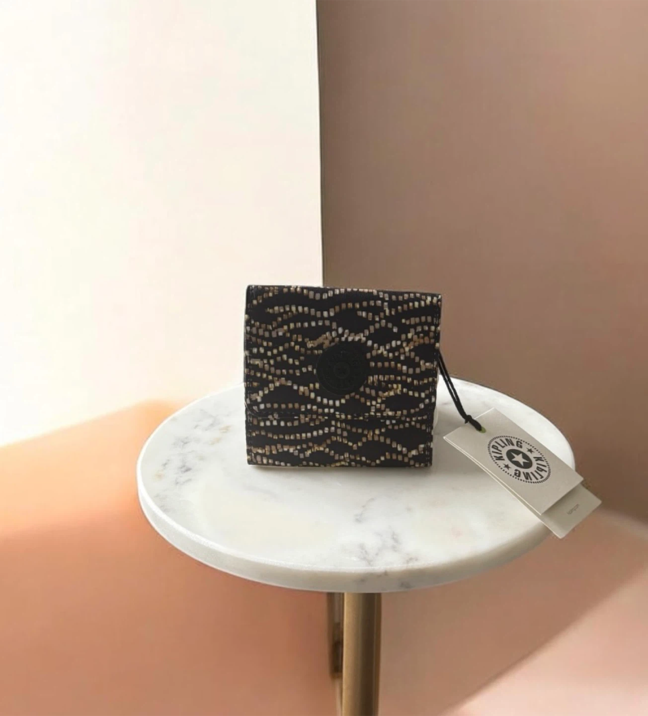 Kipling Cece Small Wallet Trifold Snap Disco Glam
