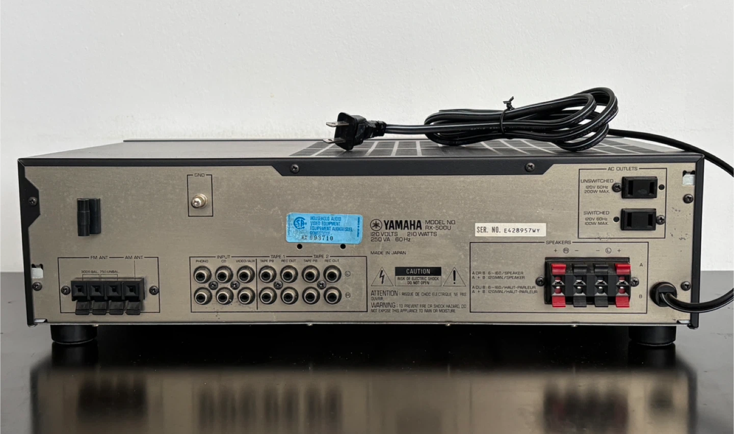 Yamaha RX-500U Natural Sound Stereo Receiver - photo 4