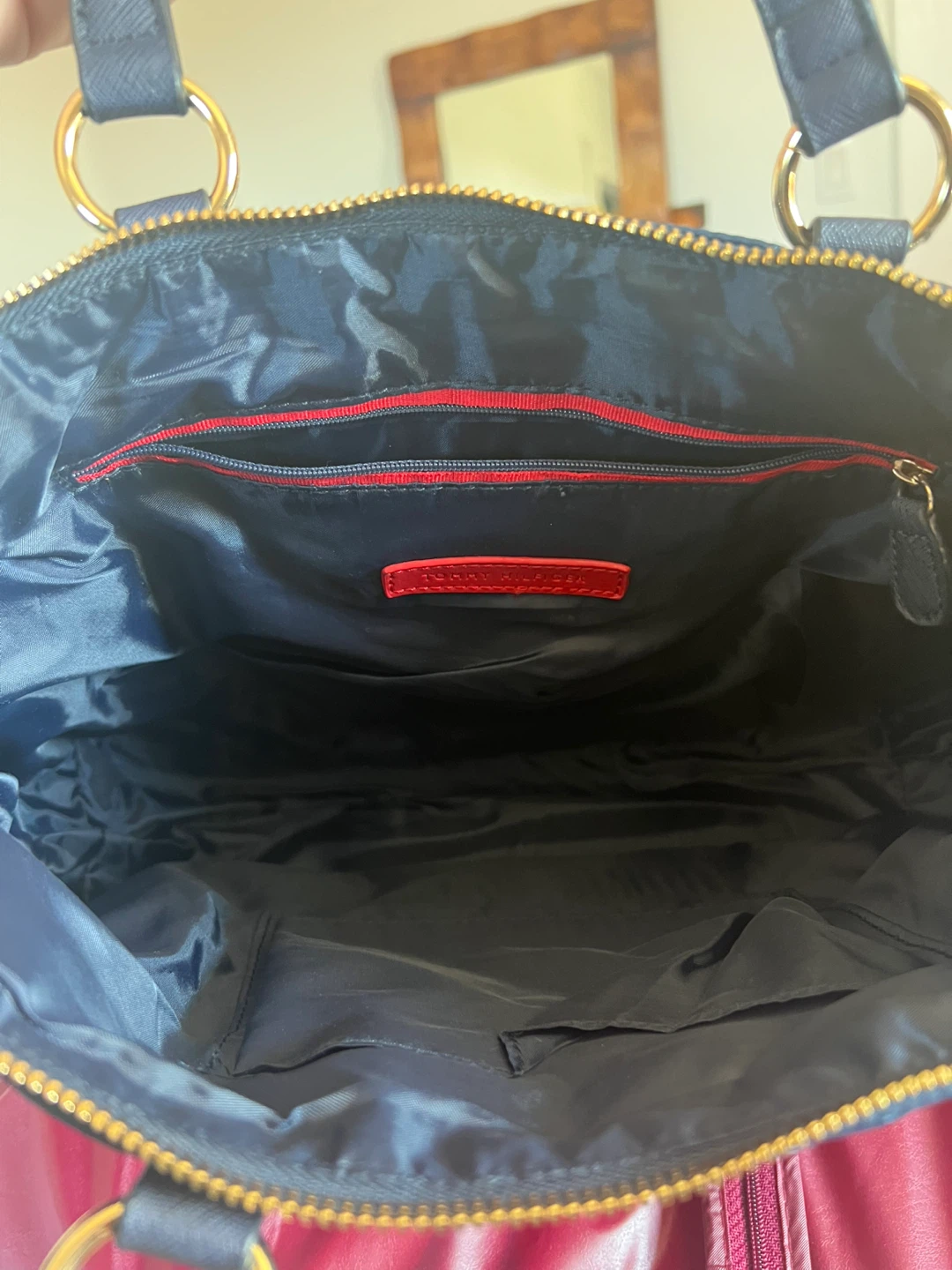 Tommy Hilfiger Quilted Tote Bag - Navy Blue - photo 3