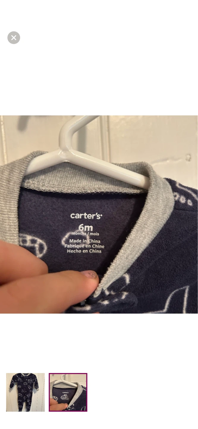 Carter's Baby Boys' Footed Pajamas - 6 Months - photo 2