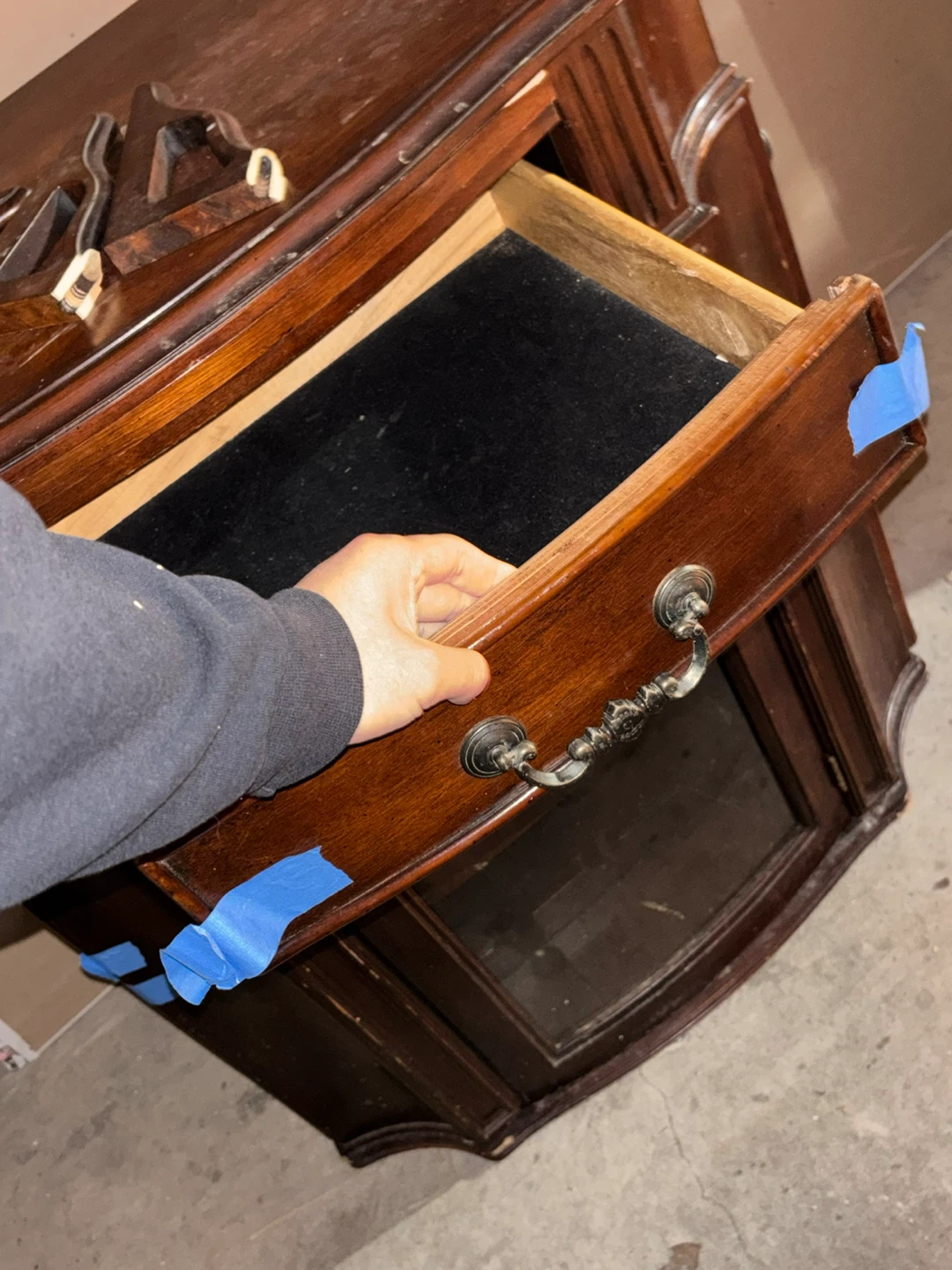 Antique Wooden Wine Cabinet