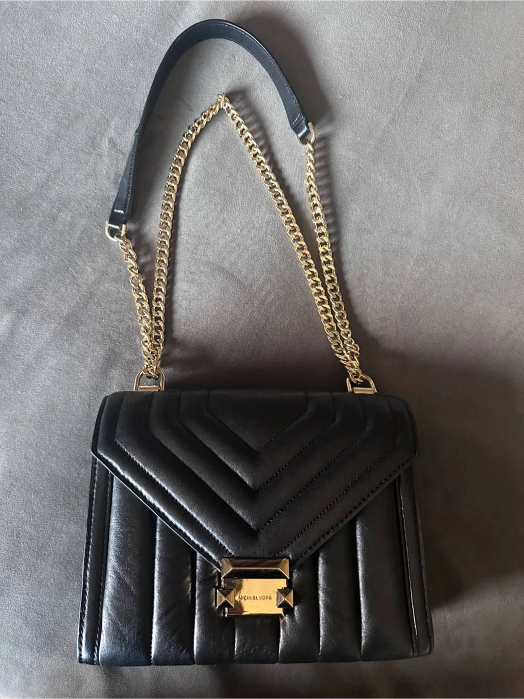 Michael Kors Black Leather Quilted Shoulder Bag - photo 2