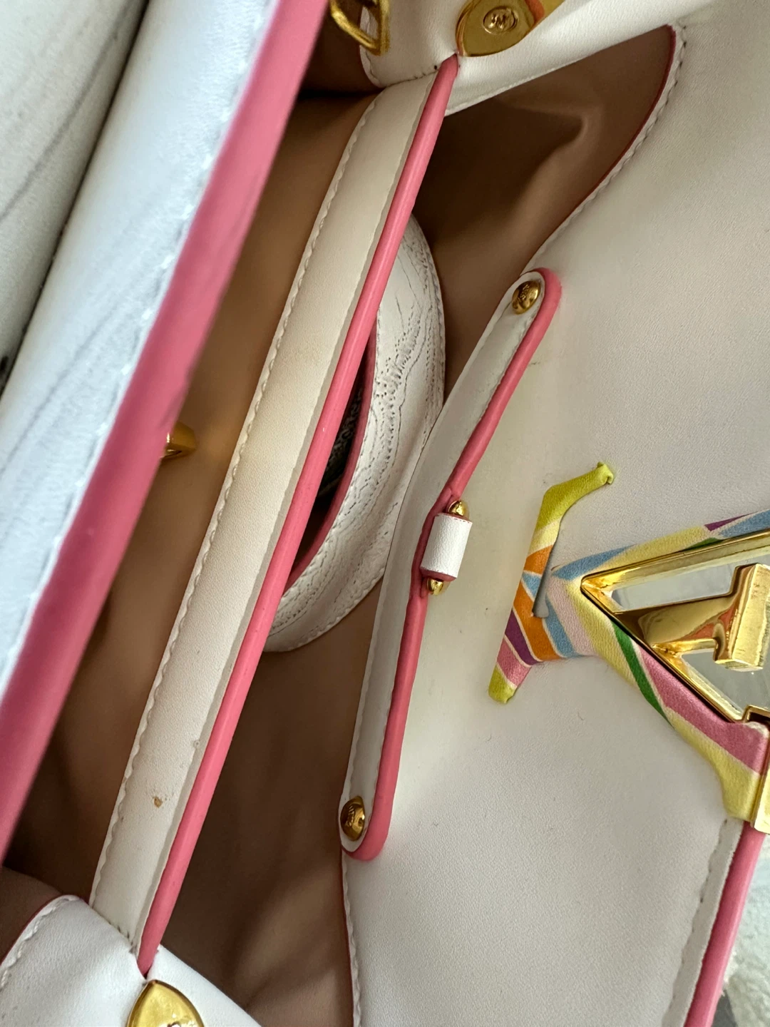 Louis Vuitton White Rainbow Monogram Bag - photo 3