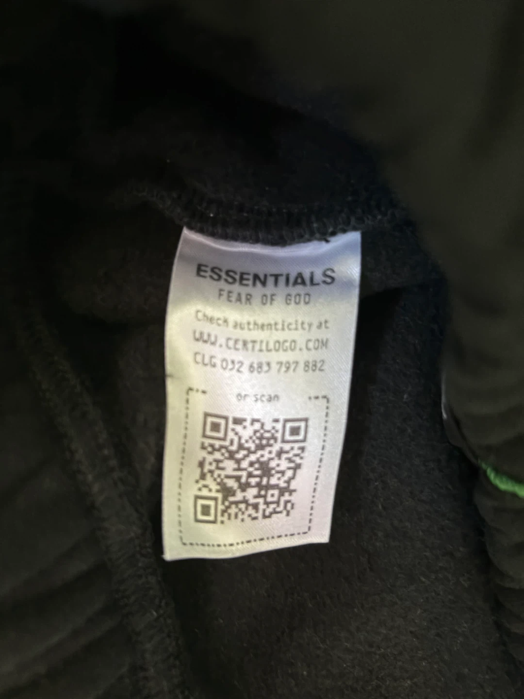 REAL ESSENTIALS Fear of God Sweatpants Black Size S - photo 5