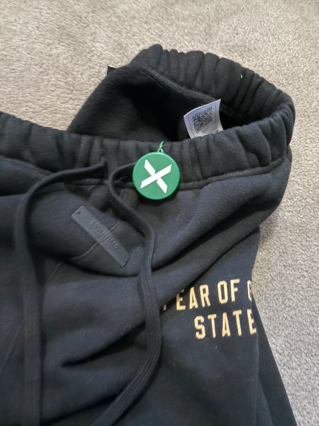 REAL ESSENTIALS Fear of God Sweatpants Black Size S - photo 2