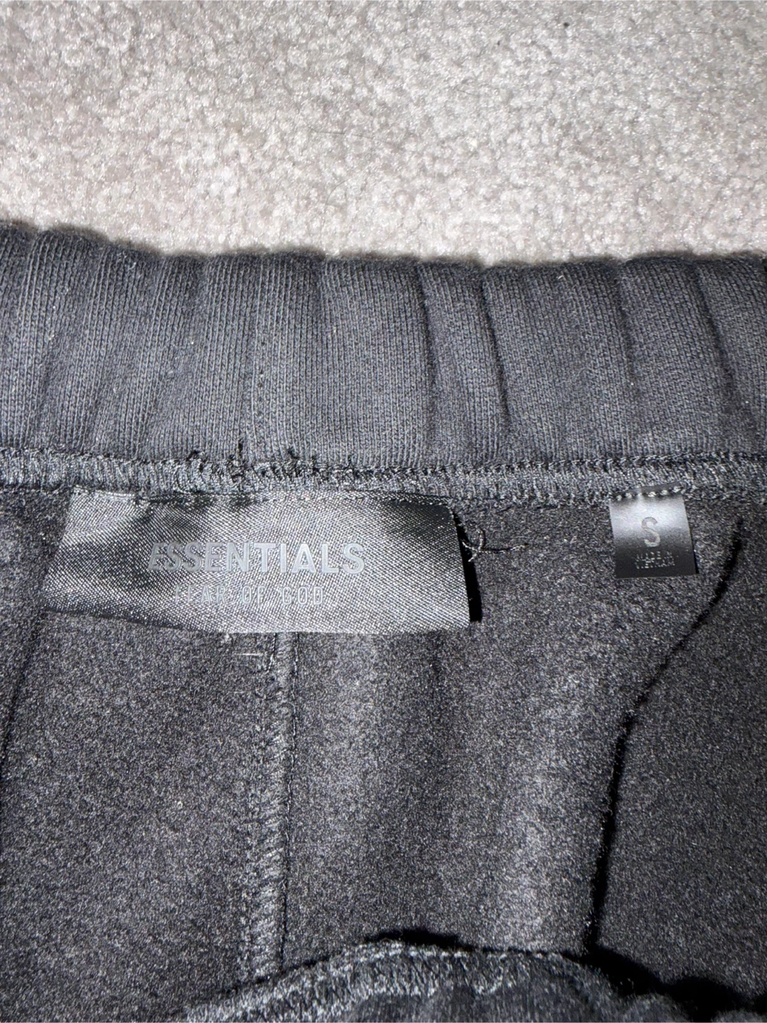 REAL ESSENTIALS Fear of God Sweatpants Black Size S - photo 3