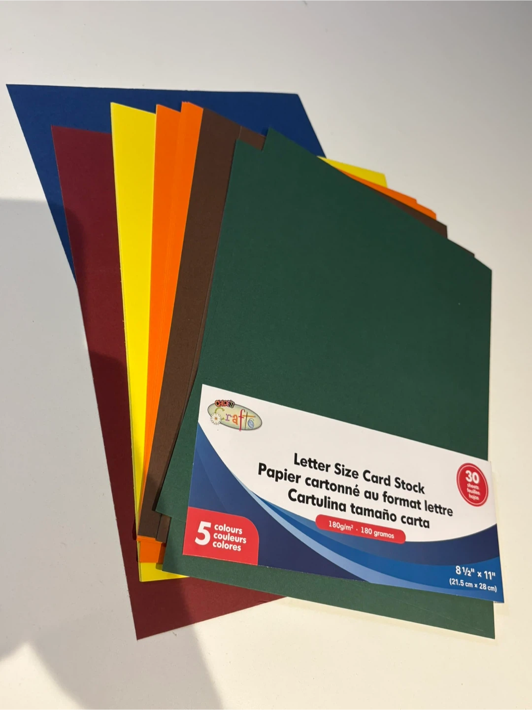 Letter Size Card Stock Colour paper