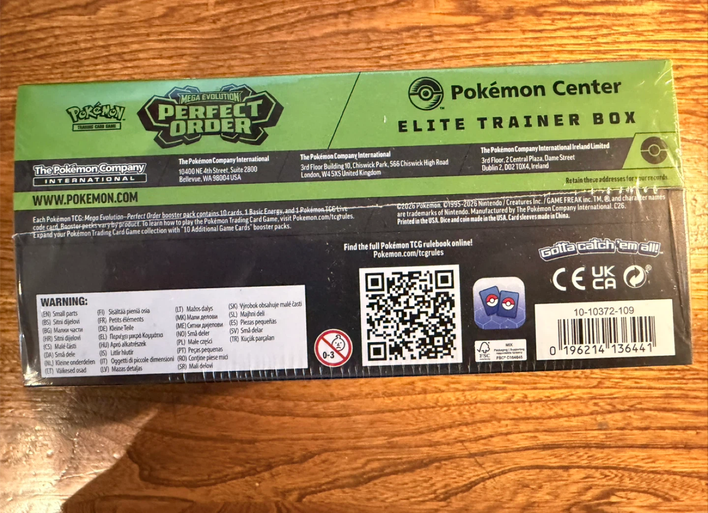 Pokemon Perfect Order Pokemon Center Elite Trainer Box (1) - photo 4