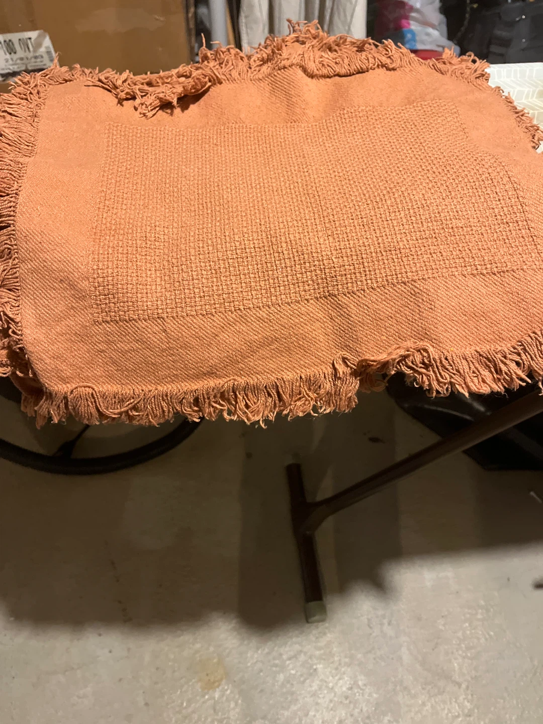 Rust color material place mats
