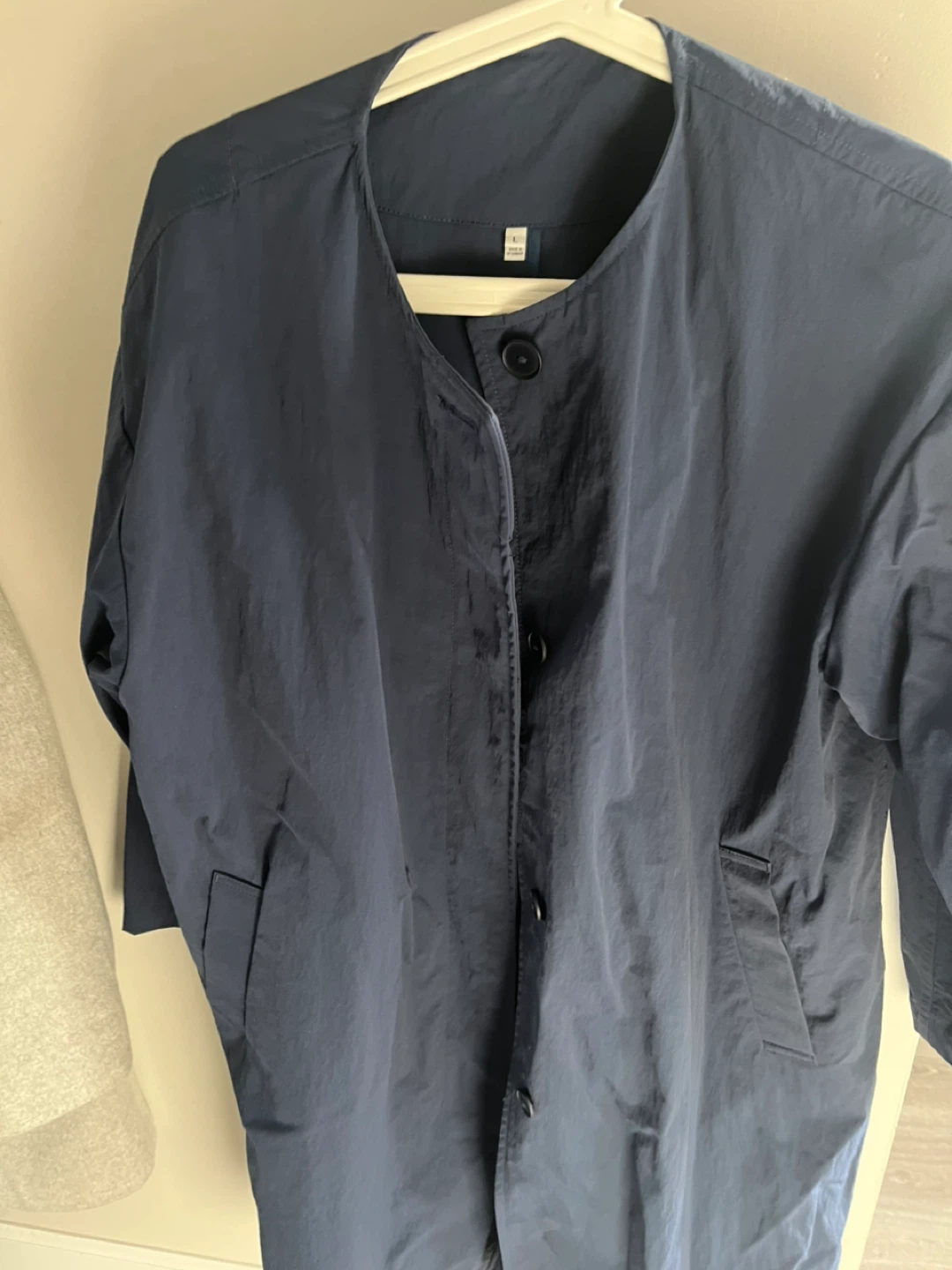 Rain coat- Navy Blue L coat