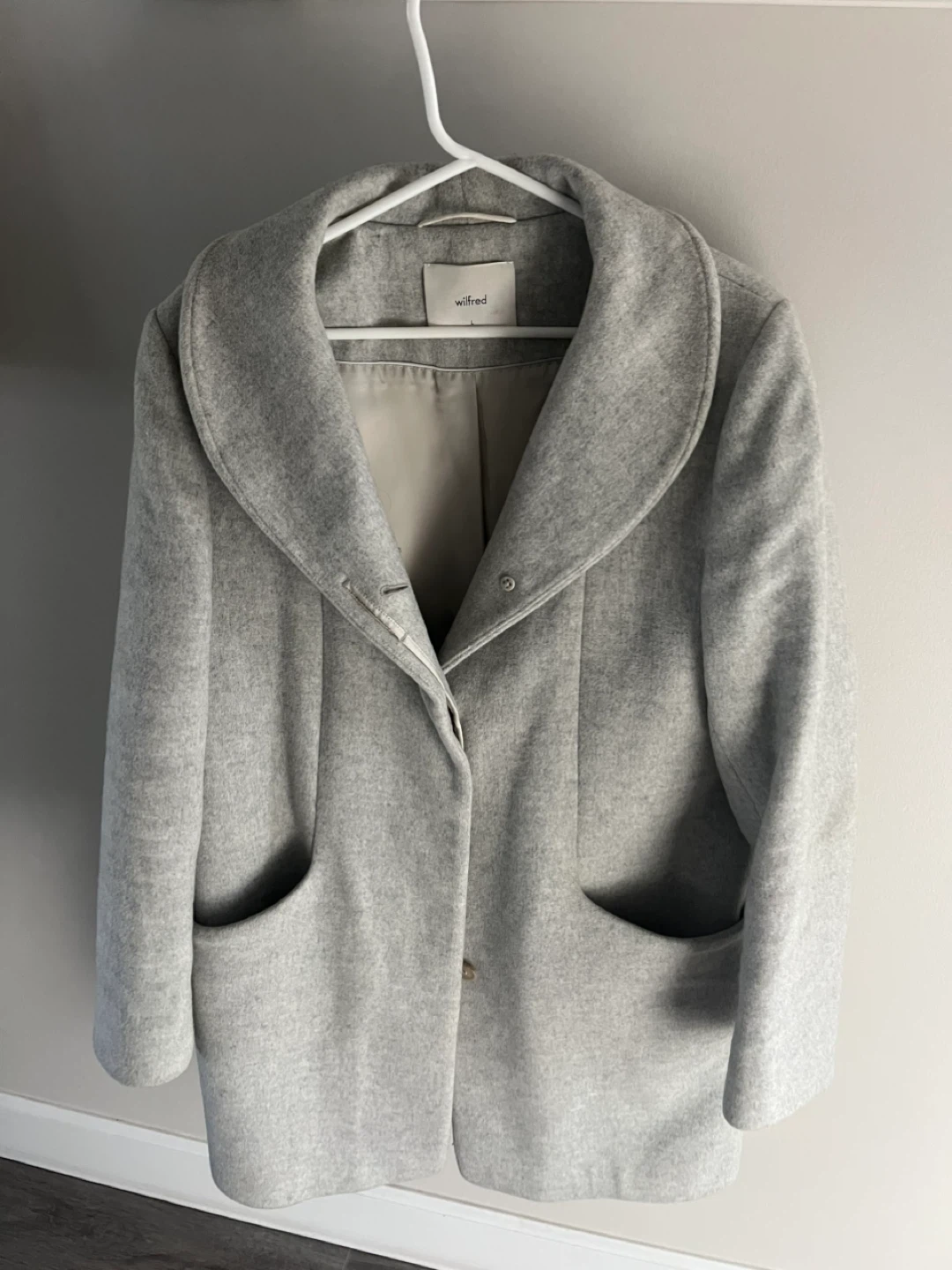 Wilfred Grey Coat - Size L