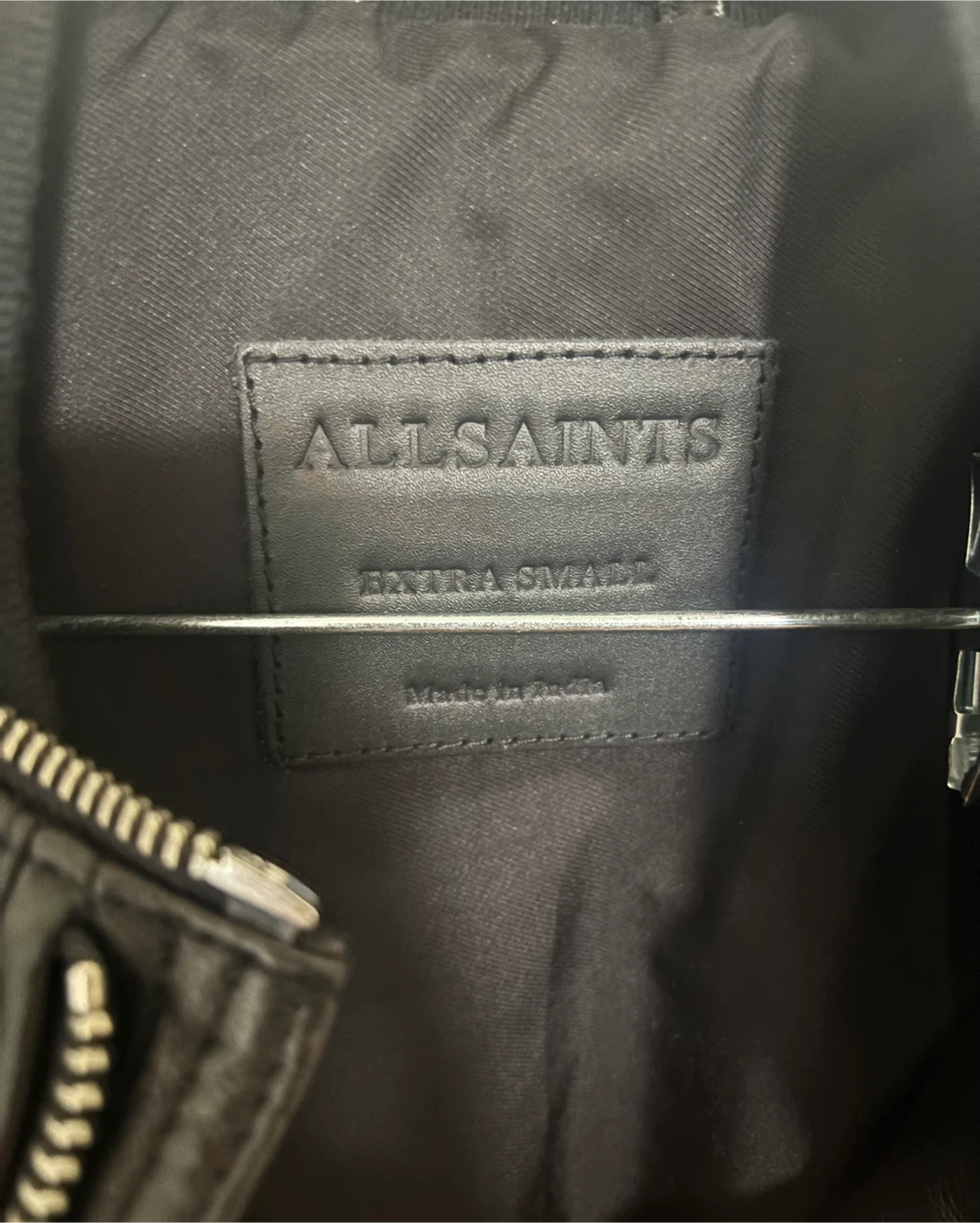 ALLSAINTS Morris Leather Bomber Jacket - Extra Small - photo 4